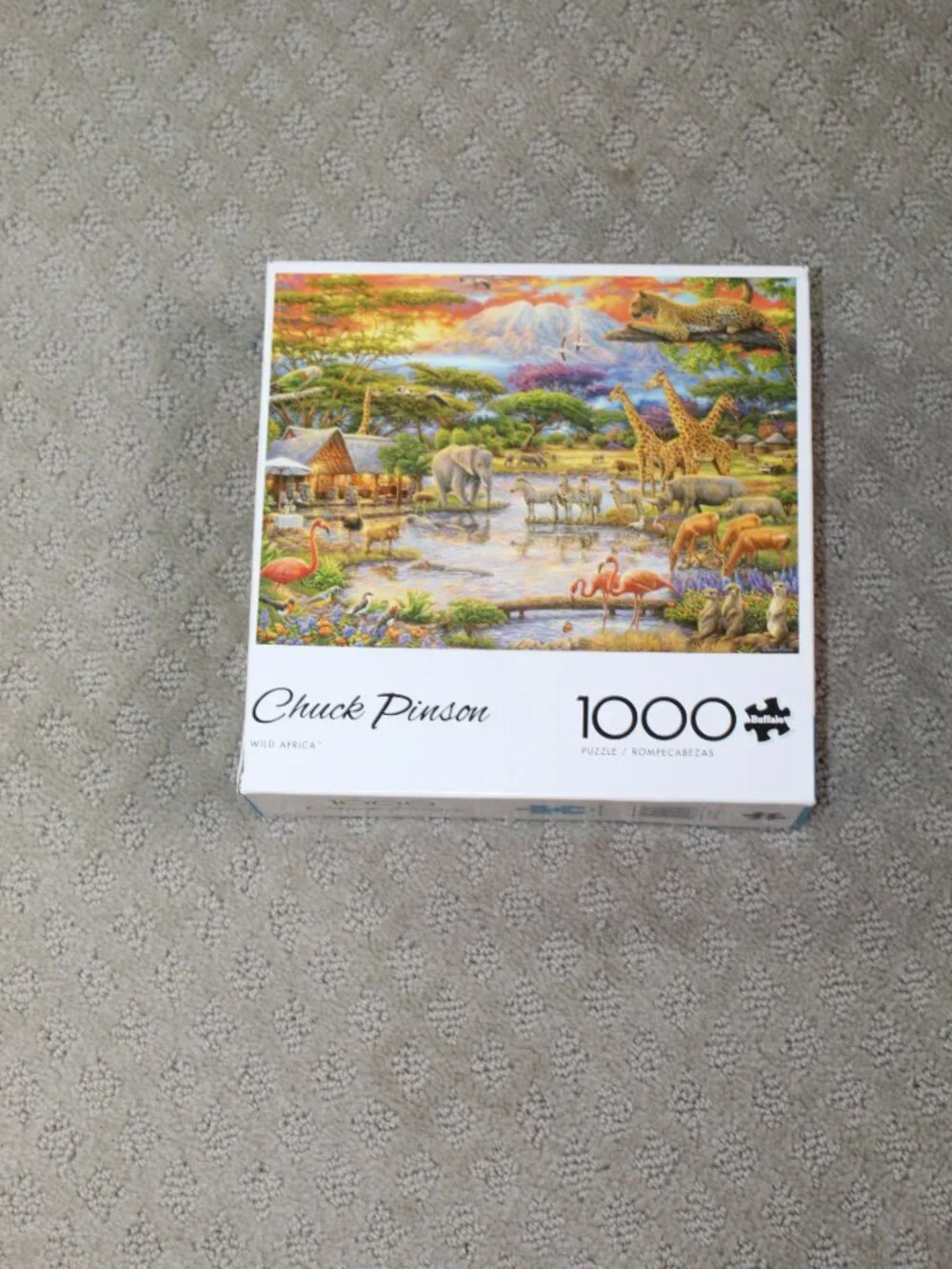 Buffalo Games Jigsaw Puzzle 1000 Wild Africa Chuck Pinson, Complete